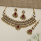Antique Choker with Repeating Archwork and Teardrop Focal Design