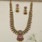 Peacock Antique Long Haara with Lakshmi Centrepiece Pendant