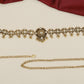Classic coin row Antique Waist Belt with statement centre detailing