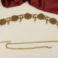 Pearl lattice Antique Waist Belt featuring sculpted elephant connectors