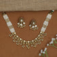 Premium beads choker set showcasing symmetrical stone detailing