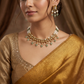 Premium beads choker set showcasing symmetrical stone detailing