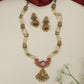 Lakshmi medallion Antique Beads Long Haara with decorative strand detailing