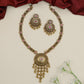 Antique Medallion Long Haara with Ornamental Fringe Pendant Design