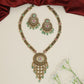 Antique Medallion Long Haara with Ornamental Fringe Pendant Design