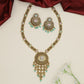 Antique Medallion Long Haara with Ornamental Fringe Pendant Design