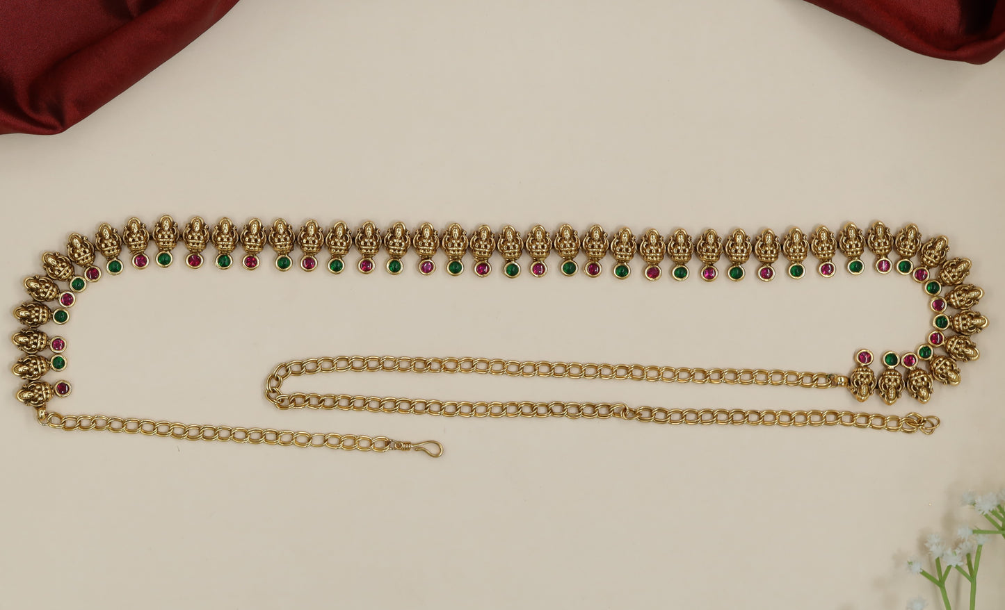 Traditional ornamental border Antique Waist Belt