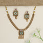 Prestige Kundan Necklace Finished with Raised Architectural Settings and Fine Wirework