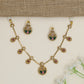 Classic Kundan Necklace Featuring Openwork Round Medallions and Flat Chains