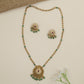 Traditional pendant necklace with concentric design detailing