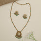 Traditional pendant necklace with concentric design detailing