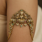 Gajalakshmi temple armlet with ornamental drop accents
