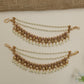 Traditional pearl mati with Lakshmi motif arrangement