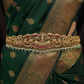 Lakshmi temple dabu with peacock scrollwork border