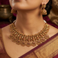 Goddess Lakshmi necklace with traditional temple design