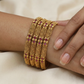Antique bridal bangles with granulated beadwork design