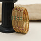 Antique bridal bangles with granulated beadwork design