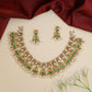 Lakshmi jadau necklace with coin motifs and pearl fringe