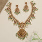 Statement Rama Darbar necklace with ornate pendant and floral bead accents