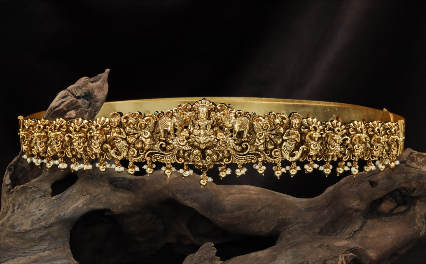Collector edition waist belt with Lakshmi gallery and sacred detailing