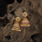 Classic jhumka with circular crest and layered bell detailing