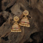 Classic jhumka with circular crest and layered bell detailing