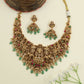 Royal Antique Lakshmi necklace with heritage temple detailing