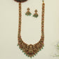 Royal Antique Lakshmi long haara with heritage temple detailing