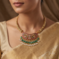 Classics Jadau Necklace with Statement Crescent Pendant