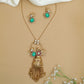 Heritage Kundan Chain with pendant with tiger and parrot accents