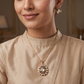 Kundan Rosette Pendant Chain Set