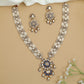 Traditional Kundan necklace with ornate centrepiece