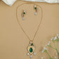 Kundan Peacock Pendant Chain Set