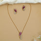 Kundan Parrot Bird Pendant Chain Set