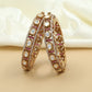 Classic Kundan Bangles with Structured Oval Frames