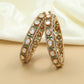 Classic Kundan Bangles with Structured Oval Frames