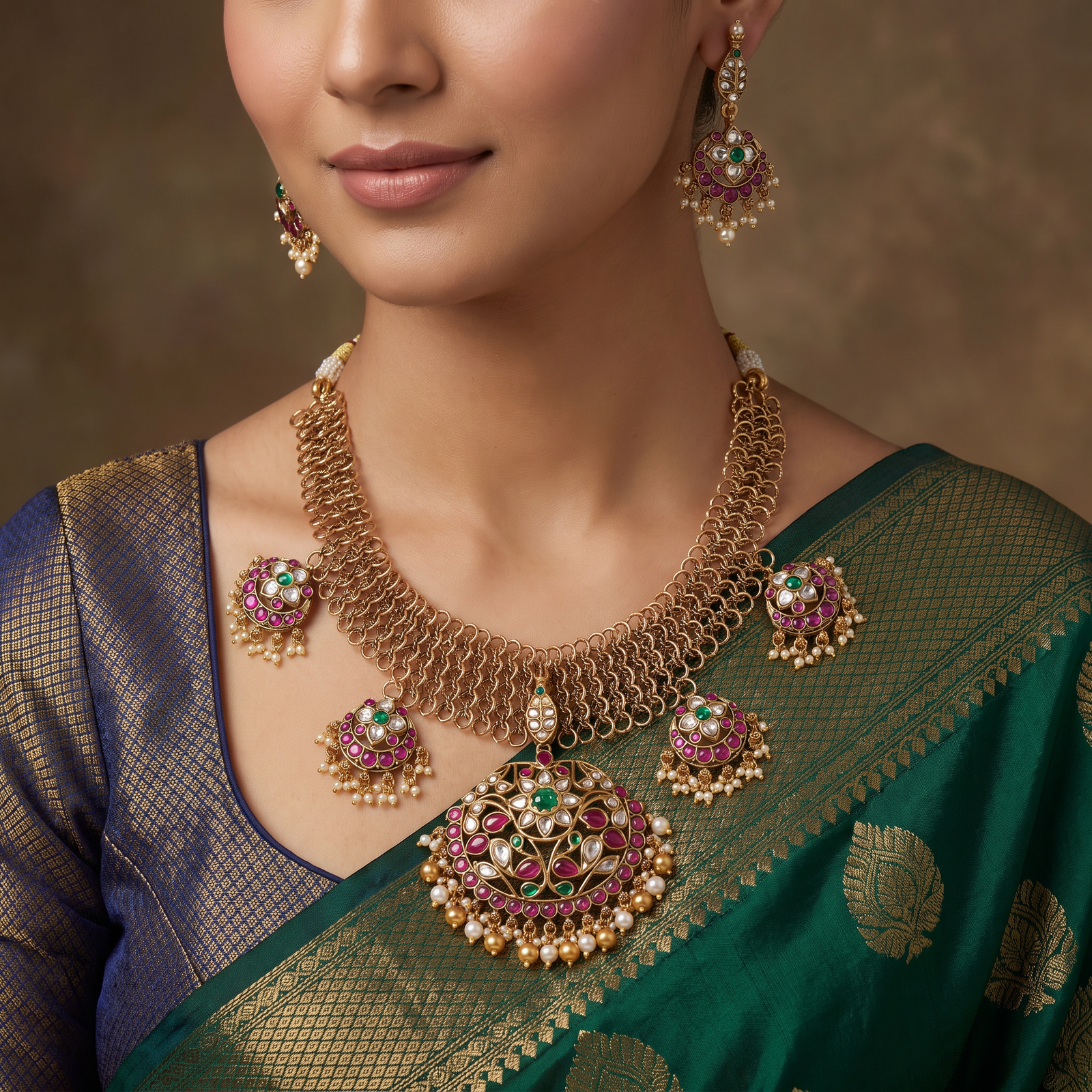 Signature Antique Necklace with Intricate Openwork Pendant