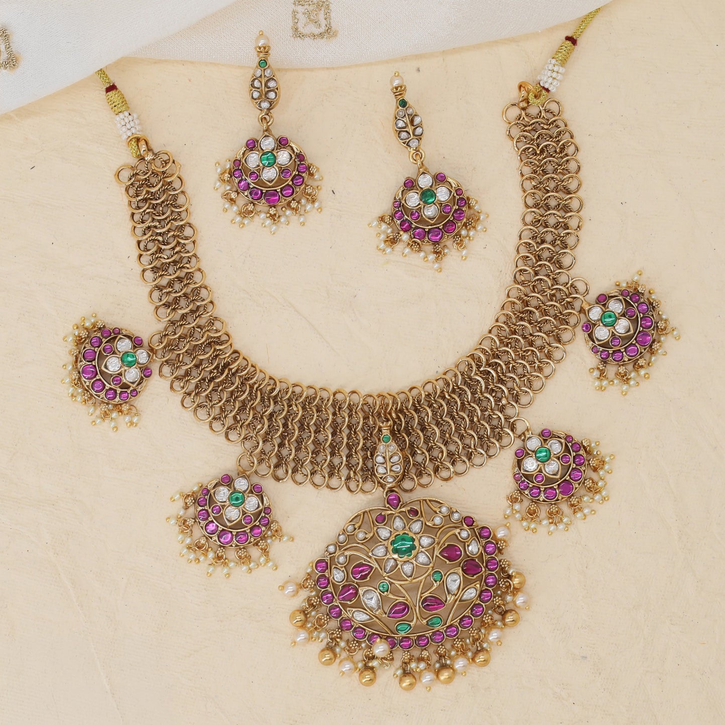 Signature Antique Necklace with Intricate Openwork Pendant