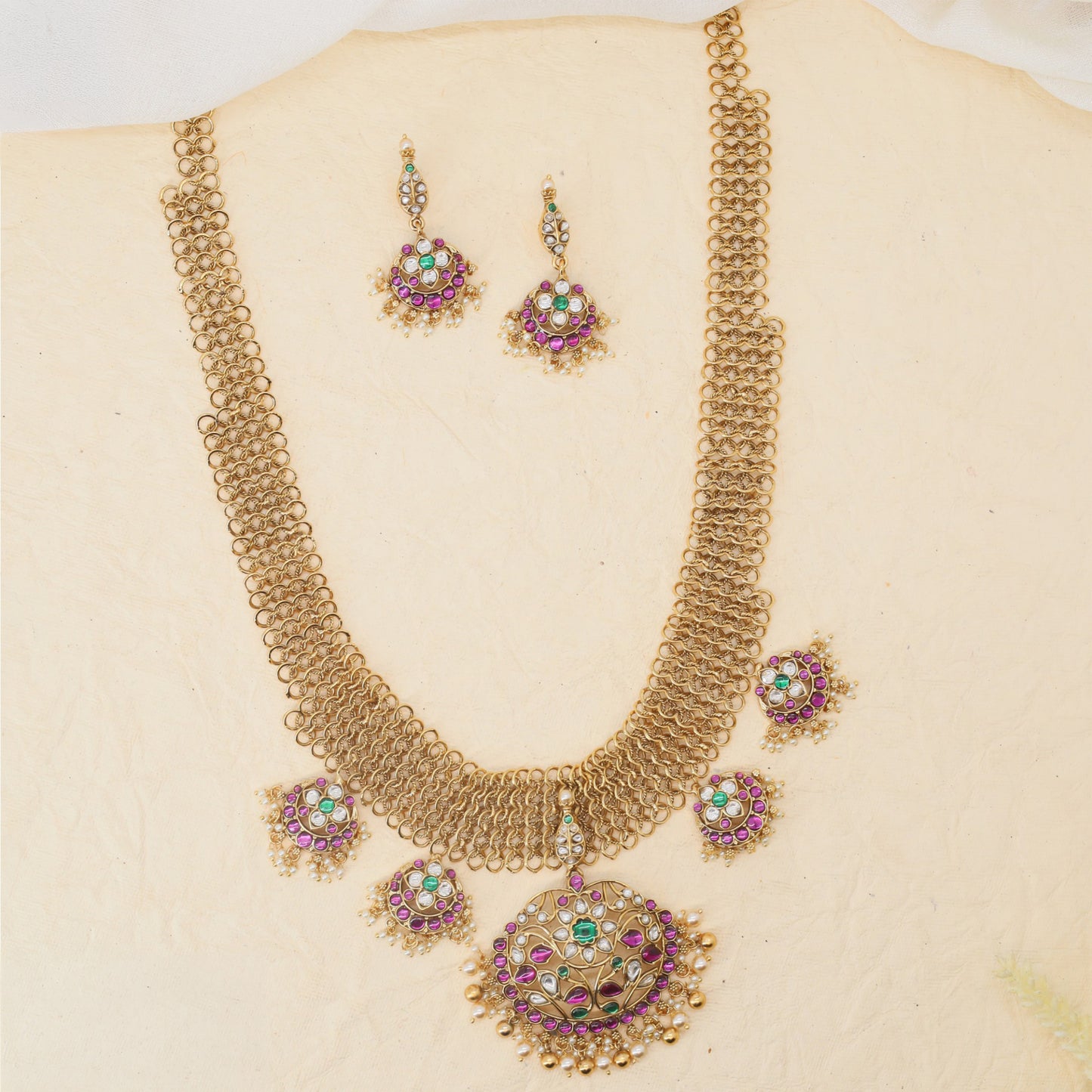 Grand Antique Long Haara with Elegant Openwork Craftsmanship