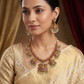 Antique Lakshmi Temple Necklace with Heritage Bead Detailing