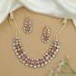 Statement Kundan Beads Necklace with Layered Oval Setting