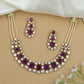 Statement Kundan Beads Necklace with Layered Oval Setting