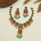 Grand Lakshmi Jadau Necklace with Pearl Fringe