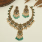 Grand Lakshmi Jadau Necklace with Pearl Fringe