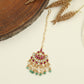 Jadau Chand Tikka with Pearl Fringe Design
