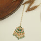 Jadau Chand Tikka with Pearl Fringe Design