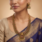 Cultural Classic Antique Long Haara with Traditional Temple Artistry