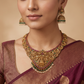 Legacy Revival Antique Necklace with Handcrafted Peacock Composition
