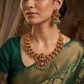 Lakshmi Antique Necklace Set with Ornamental Paisley Links