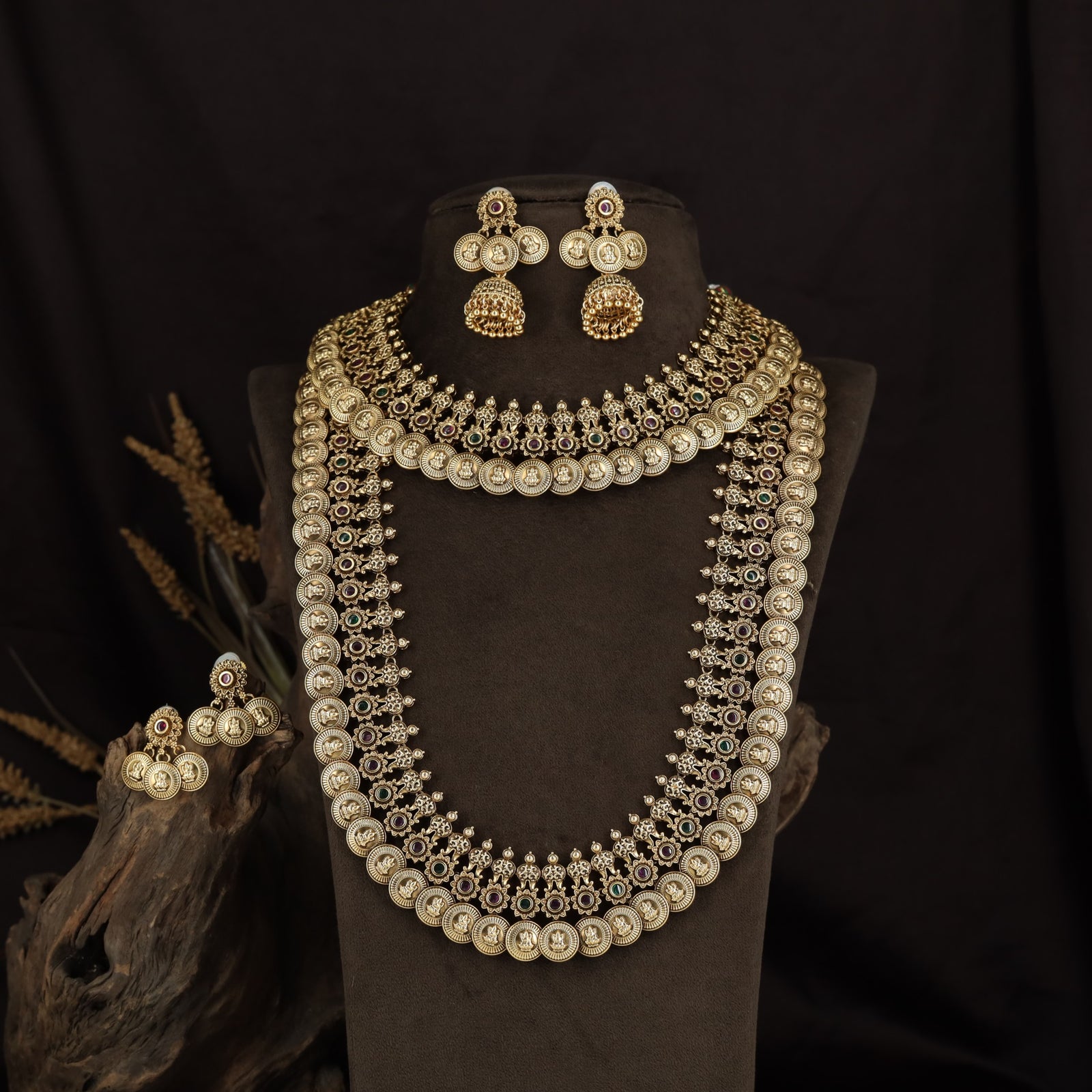 Bridal Coin Antique Combo Set Featuring Traditional Coin Links